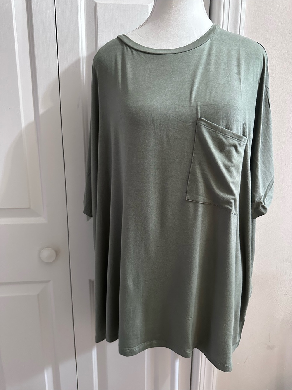 Women’s Zenana Olive Green oversized  Pocket Tunic top